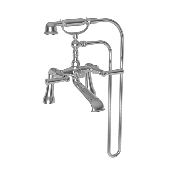 Newport Brass Exposed Tub and Hand Shower Set, Matte White, Deck 2400-4273-52 - main
